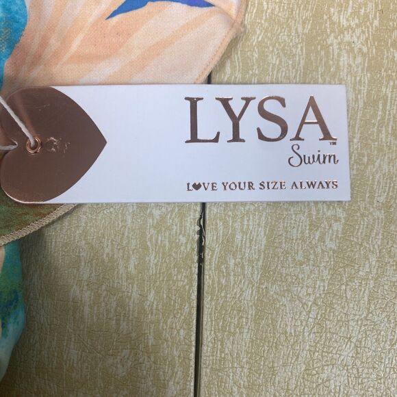 LYSA Plus Women Floral One Piece Swimsuit Size LYSA Plus W UPF 50+ Nylon Spandex - Picture 8 of 9